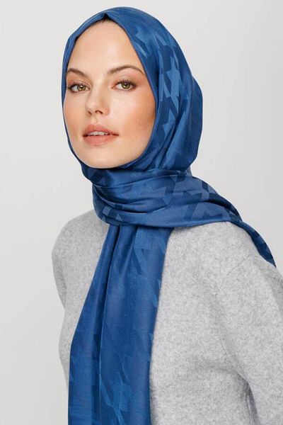 VALORSCARF Ozalit Crowfoot șal mătăsos jacquard