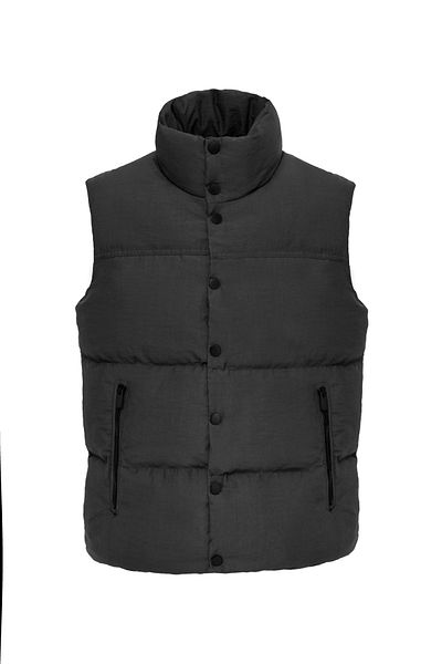 Danger Unisex Padded Puffer Vest Black