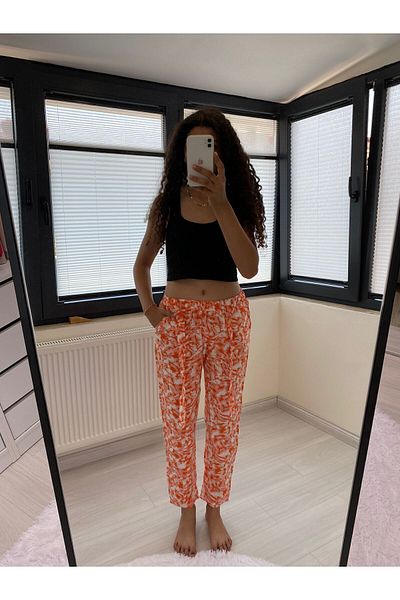 HANIMCA GİYİM Women's Summer Viscose Trousers