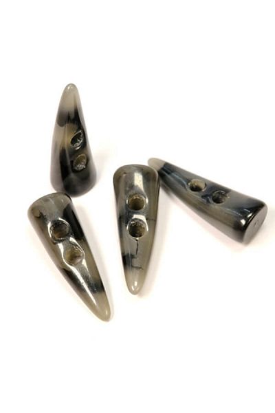 Klinkshop Anthracite Shepherd Button - Classic Tooth Button