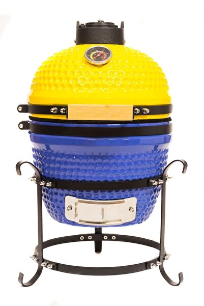 KAMADOS Kamado 13" Sarı / lacivert Taraftar Seramik Barbekü