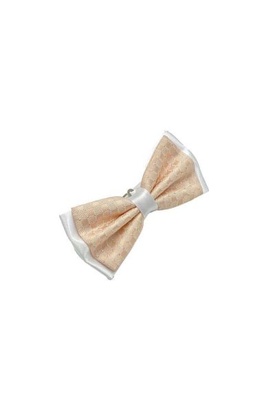 Brianze Glittery Salmon Color Bow Tie