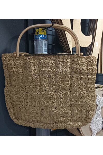 EFİL Tahta saplı kagit ip canta