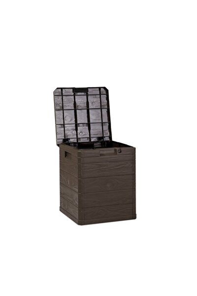 TOOMAX Multibox Woody's 90lt Bahçe Depolama Sandığı , Plastik Sandık , Bahçe Dolabı