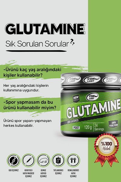 Conlast Glutamine-BCAAs-Proflax Plus Vitamax 300g Amino Acid Supplement