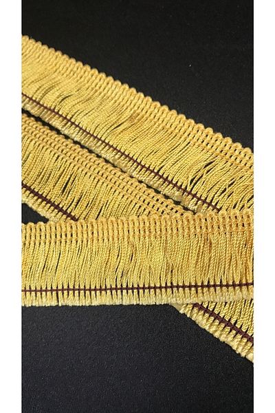 Ozpas Yellow Tassel Fringe Strip - 2.5 Cm X 3 Mt.