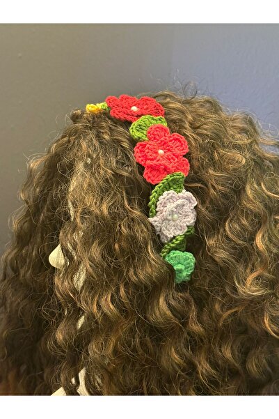Gönülden Tasarım Accesoriu pentru păr coroană cu modele florale și mărgele - ...