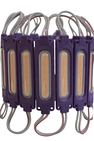 Hazar Led Cob Led Modül Lensli 2 Watt 12 Volt Mor (10 Adet)