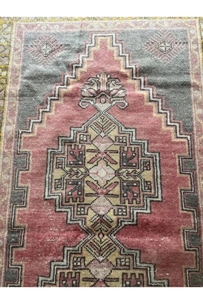 DesignEv 120x217 cm El Dokuma Uşak Halısı Soft Renkli Harika Antik Ev Dekoru