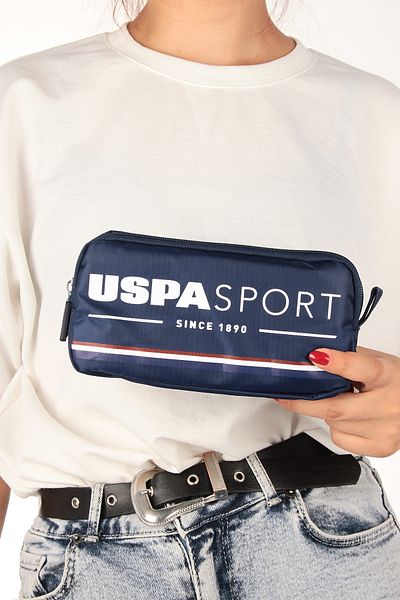 U.S. Polo Assn. ALBASTRU ÎNCHIS 24445-24438-2440-24436-24442 Geantă de școală și trusă pentru creion