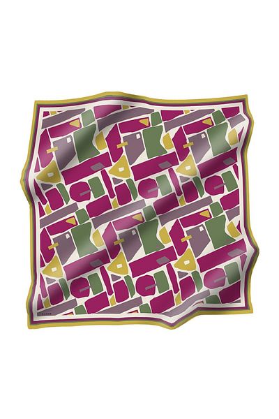 Zühre Φουλάρι από πολυεστέρα Twill ZE0025 V4