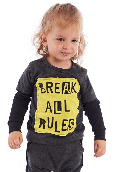 Colorinas Baby Skull Patch Long Sleeve T-Shirt