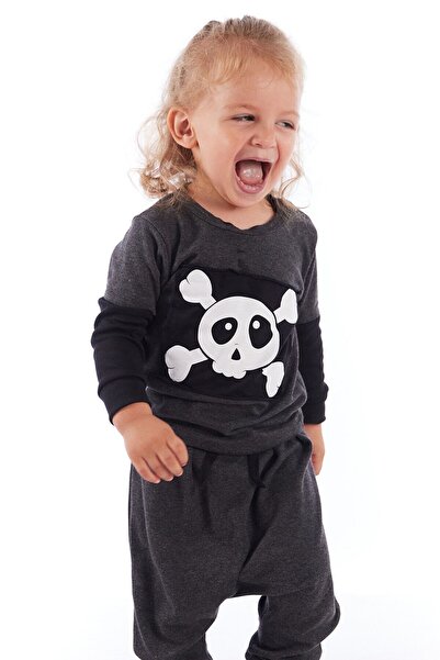 Colorinas Baby Skull Patch Long Sleeve T-Shirt