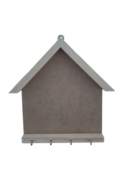 doğaldepo Ahşap Çerçeveli Boyanabilir Açık Anahtarlık Panosu 20x25cm Ham