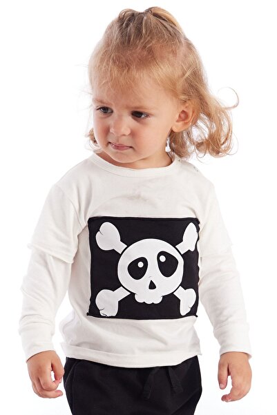 Colorinas Baby Skull Patch Long Sleeve T-Shirt