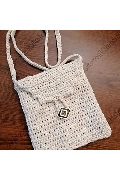 Klinkshop Hand Dump Detailed Knitted Bag and Cardigan
