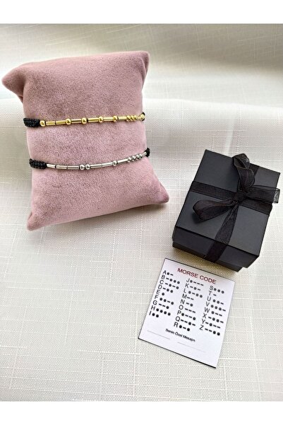 Amethyst Love Mors Alfabesi Bileklik Çift Bilekliği Sevgili Bilekliği Hediye Mors Alfabe Bileklik