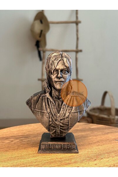 TURUNCUHANE Darly Dixon Büst The Walking Dead Dizi Norman Reedus Eskitme Renk...