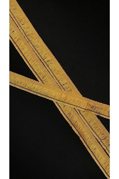 Ozpas Yellow Tassel Fringe Strip - 2.5 Cm X 3 Mt.