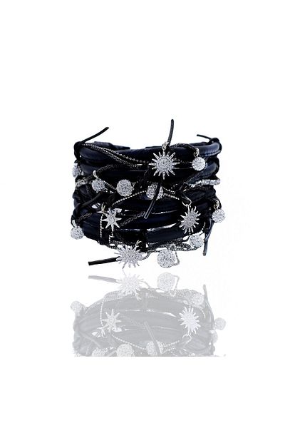 Bayemeyc Black Leggero Leather Bracelet
