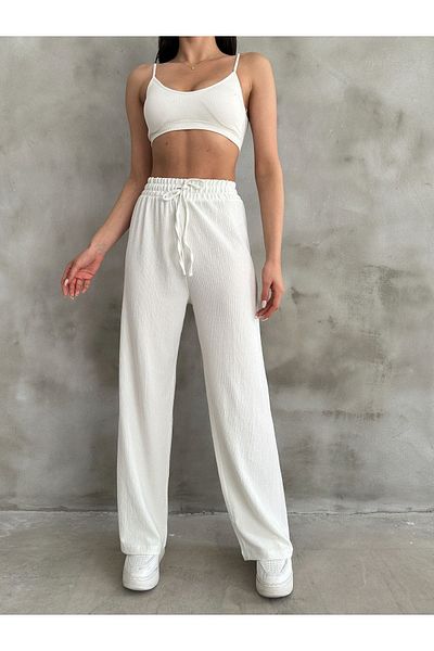 BEJNA Palazzo-Hose mit elastischem Bund für Damen