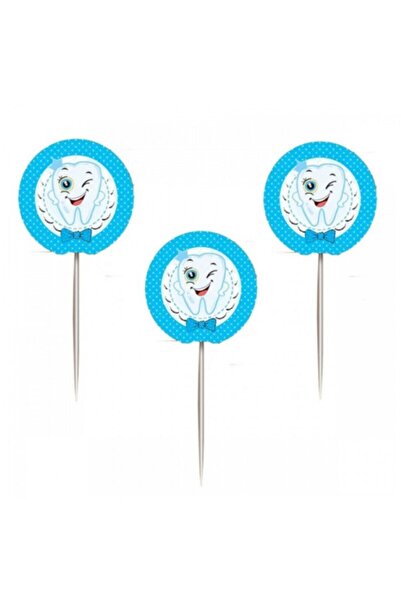 Lema Store 20 Adet Ilk Dişim Kürdanı Muffin Pasta Diş Buğdayı Süsü