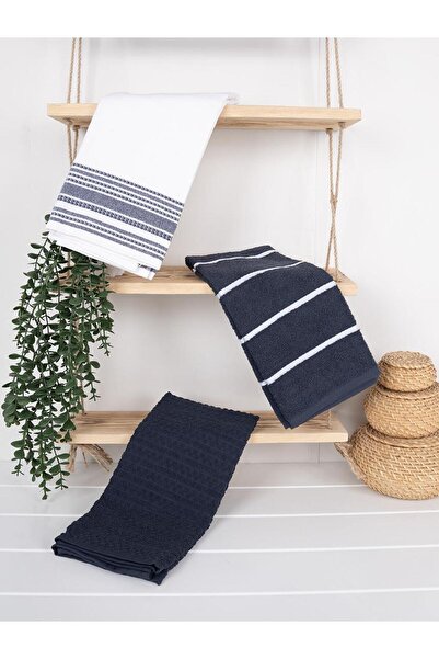 Baveno Saphir 3-piece 50x70 Cm 100% Cotton Kitchen Towel Set