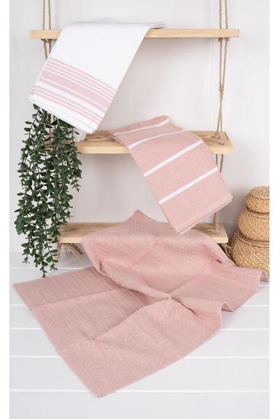 Baveno طقم مناشف مطبخ سافير 3 قطع 50x70 سم 100% قطن