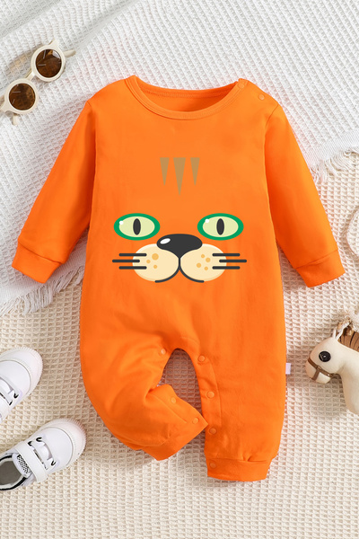 ADABEBEK رومبير أطفال بطبعة قطة ناعمة - 20221