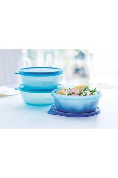 Tupperware حاوية تخزين Şekerpare 600 مل، مجموعة من 3