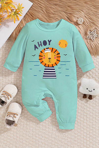 ADABEBEK ثوب فضفاض للأطفال مطبوع عليه الأسد الملك - 22103