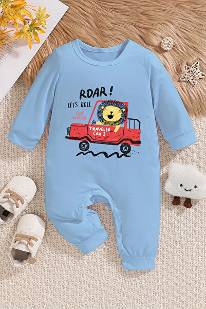 ADABEBEK Roar Lets Roll Baby Jumpsuit - Style 22033