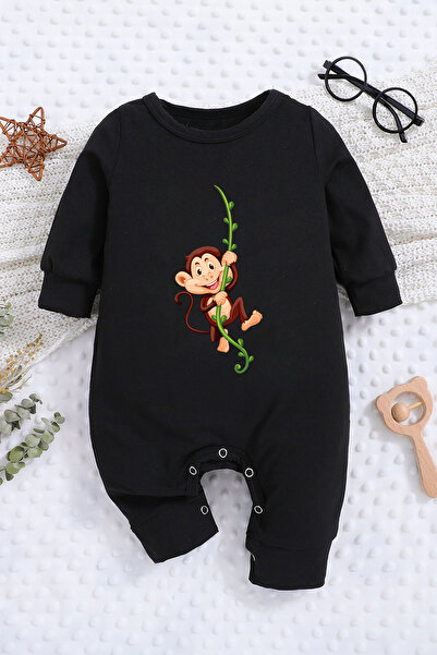 ADABEBEK Monkey Printed New Season Soft Jumpsuit - in Ivy 10024