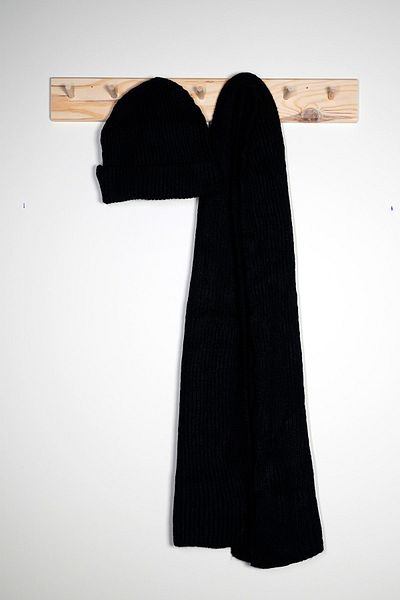 Huge Home Black Women's Scarf Beret - Gift for Women's Coworker - Gift for Sister - Gift for Lover