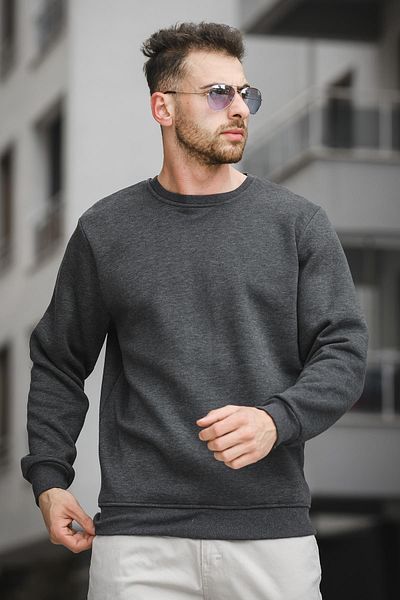 Oksit Φούτερ Gomez Fitted - Three Thread Cotton Crew Neck Φούτερ