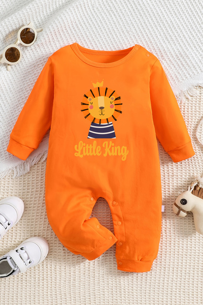 ADABEBEK Little King Printed Baby Jumpsuit - Style 22213