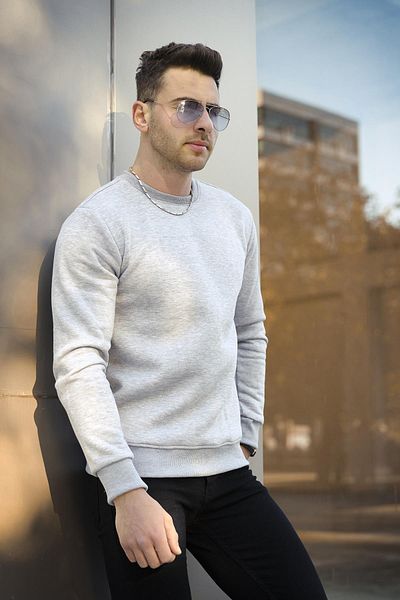 Oksit Φούτερ Gomez Fitted - Three Thread Cotton Crew Neck Φούτερ