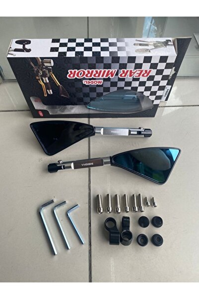 Motosiklet Cnc Spor Ayna Gümüş Üniversal Modifiye