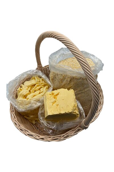 TURAN İSTİF GIDA PAZARI Kuymak (Mıhlama) 3'lü Paketi 1 Kg Tereyağı+1 Kg Dil P...