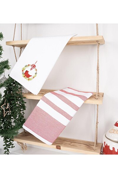 Baveno Set de 2 prosoape de bucătărie 100% bumbac cu model piqué 50x70 cm - B...