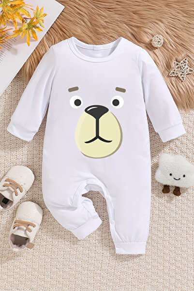 ADABEBEK Bear Printed Soft Baby Jumpsuit - Style 20219