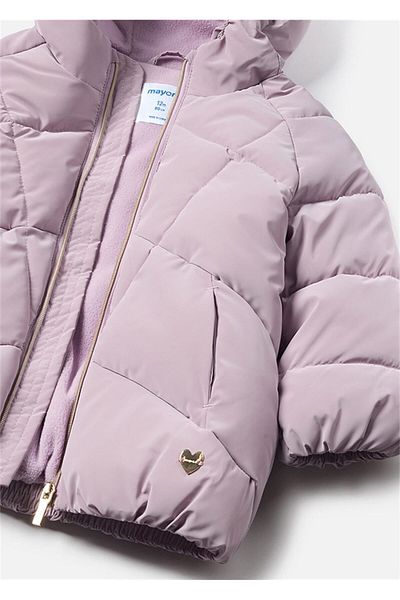 MAYORAL Powder Pink Baby Girl Puffer Jacket - 2482