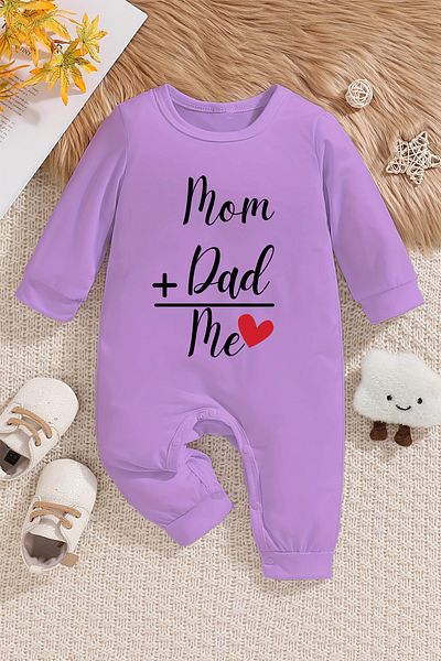 ADABEBEK ثوب فضفاض للأطفال على شكل قلب - Mom Dad + Me مطبوع، طراز 22014