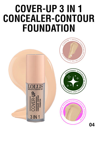 Lollis Cover - Up 3 In 1 Concealer Contour Foundation / Cover - Up 3 ü 1 arad...