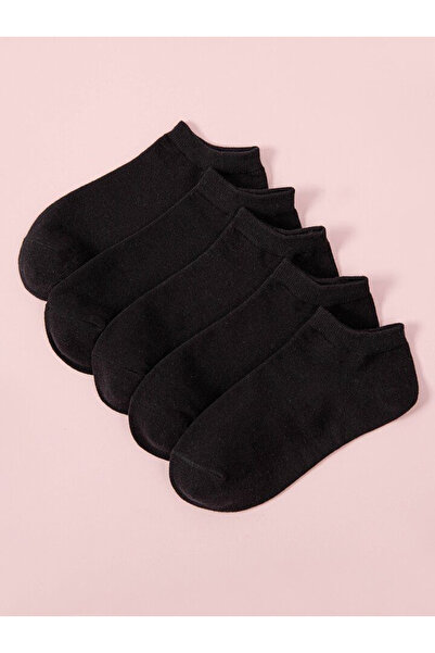 Socks İnfluxs Unisex 5 Çift Patik Görünmez Sneaker Çorap Siyah - Erkek Bilek ...