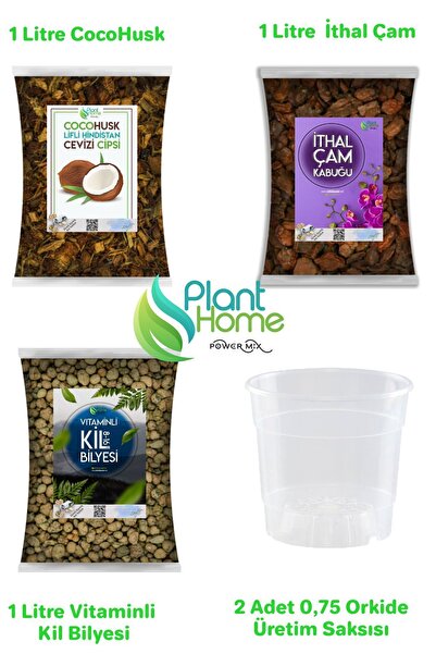 plant-home PlantHome PowerMix Orkide Toprağı Değişim Seti 2 Orkide