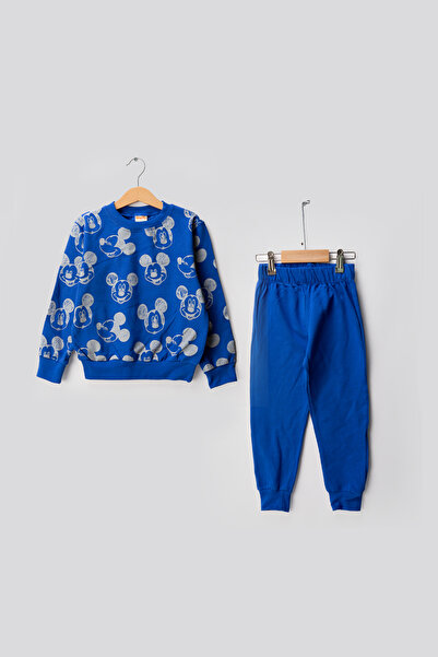 MUTTİ 2 Yarn Mice Crew Neck Children's Tracksuit Set