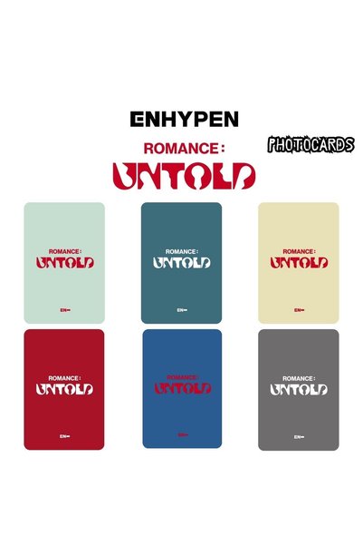 Kpop Dünyasi ENHYPEN Sunghoon '' ROMANCE : Untold '' Photocards Set