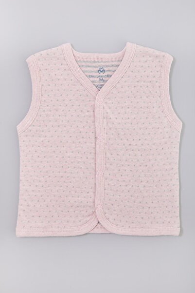 Organicera Organik Bebek Yelek , Rose Melange