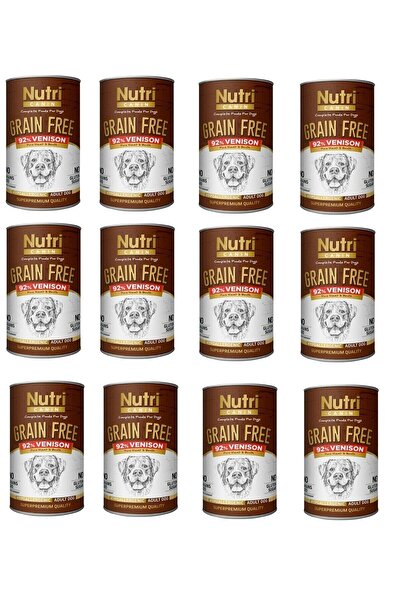 Nutri Canin Tahılsız Geyik Etli Hipoalerjenik Köpek Konserve 400 Gr. X 12 Adet